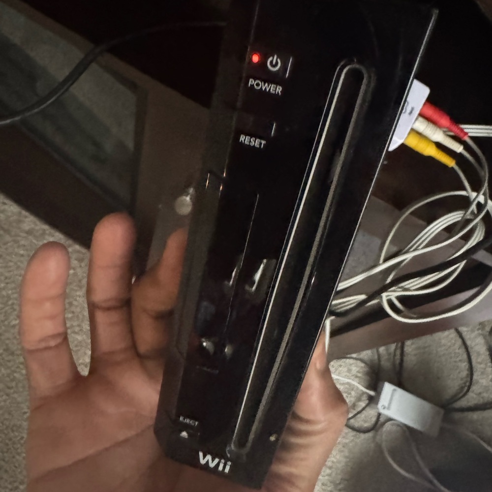 Nintendo Black Wii Console Sleek Design